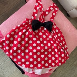 Polka Dot Suspender Skirt
